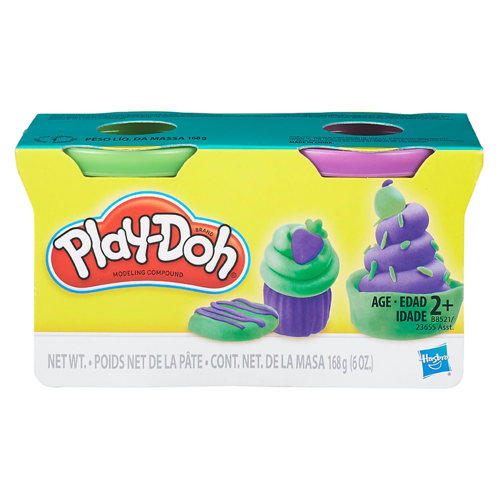 Play-Doh Massa de Modelar Verde e Violeta - Hasbro