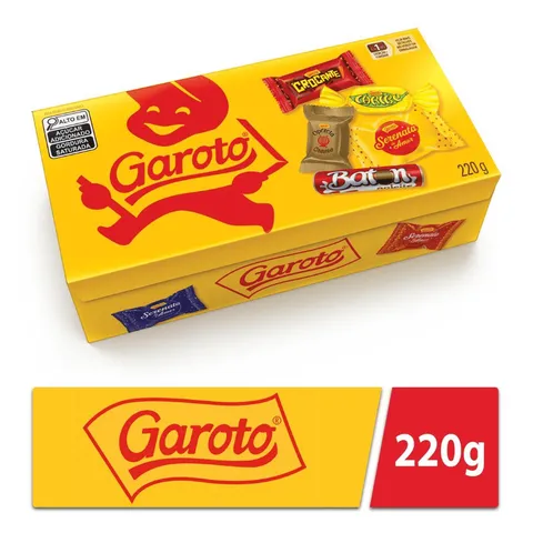 (Regional) Caixa Chocolate Bombom GAROTO Sortido 220g