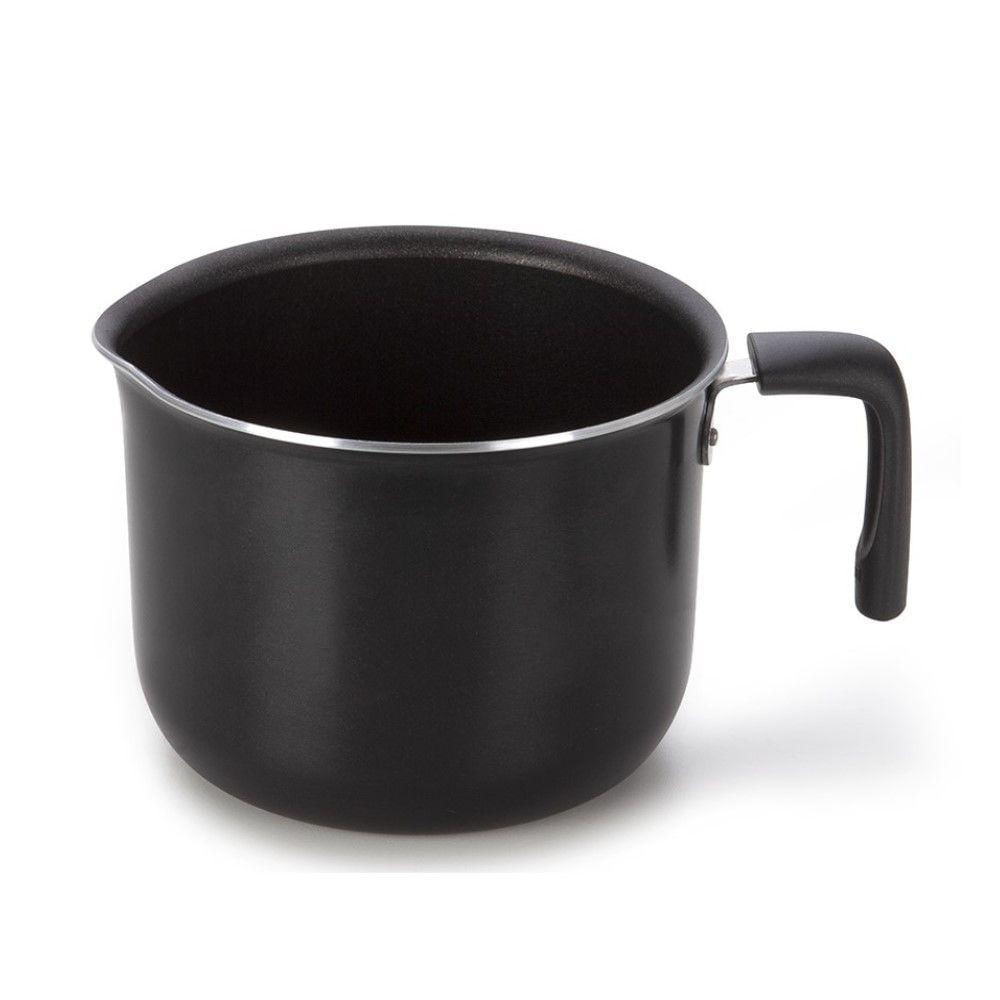 Leiteira Induct+ Preta 16 Cm 2,4 L Alumínio Antiaderente