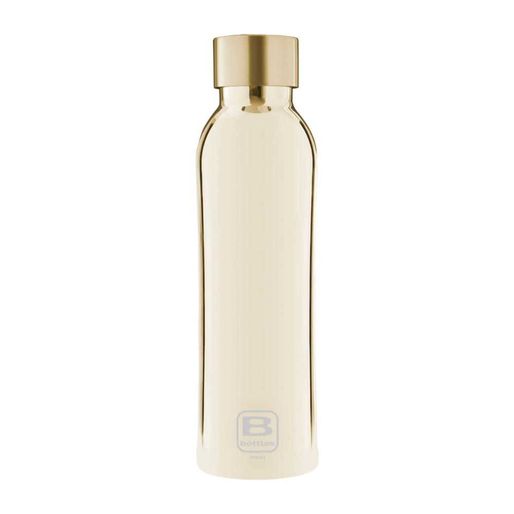 Garrafa Térmica Parede Dupla 500ml Dourada Luxo Twin Bugatti