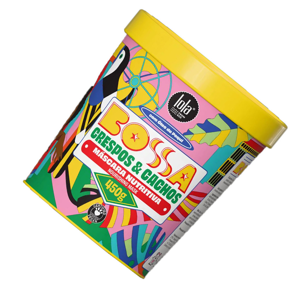 Foto 2 de Mascara Nutritiva Lola Cosmetics Bossa Crespos e Cachos 450g