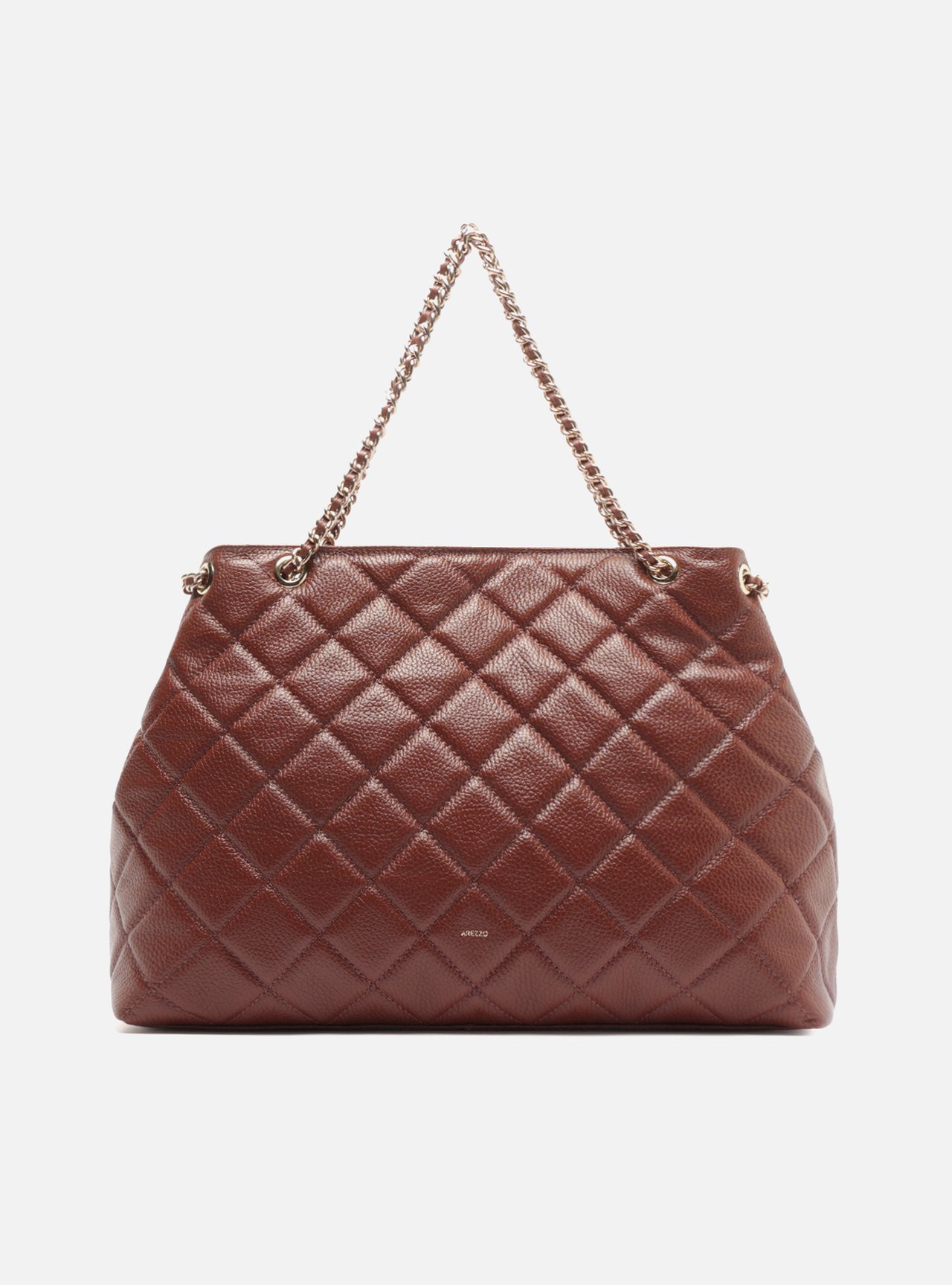 Bolsa Tote Marrom Couro Matelassê Gab Grande