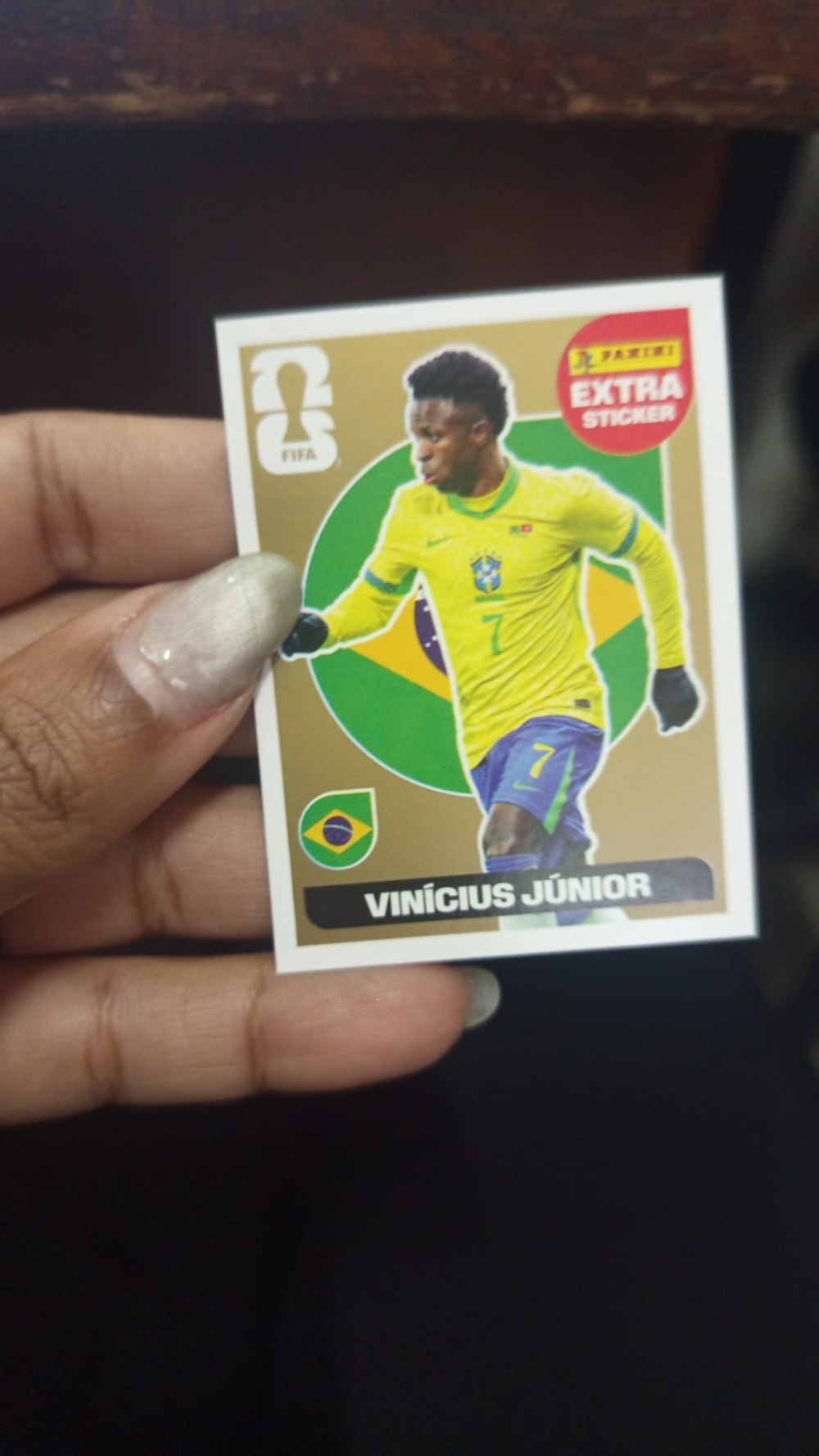 Figurinha Panini Vini Jr Legend Ouro FIFA World Cup 2026 — Único, Novo