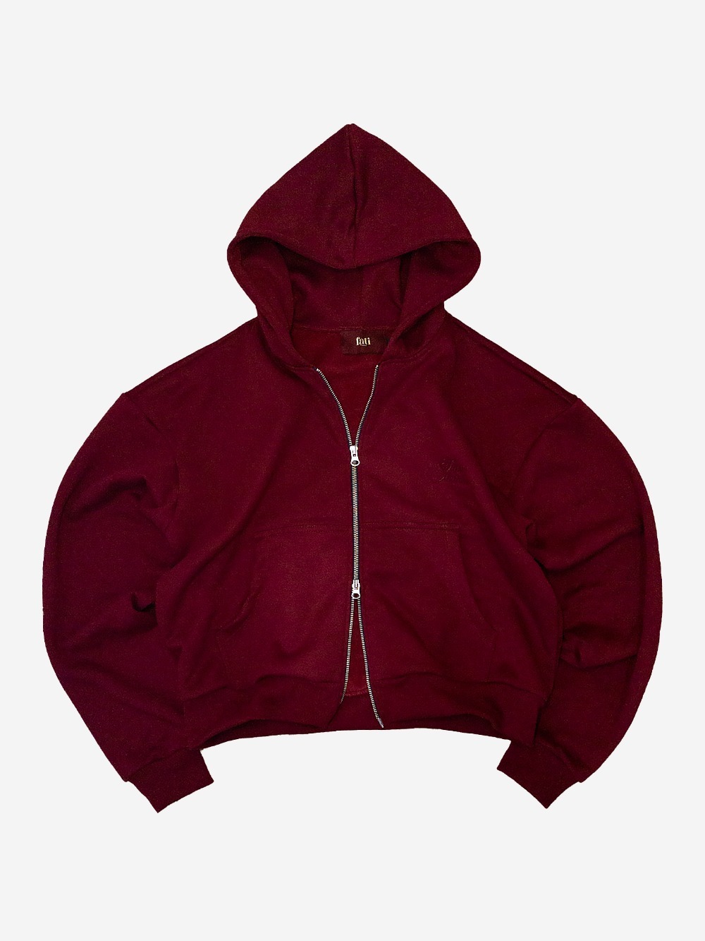 Moletom Fati Studios Perfect Double Zip Bordeaux — P / M / G / XG, Novo