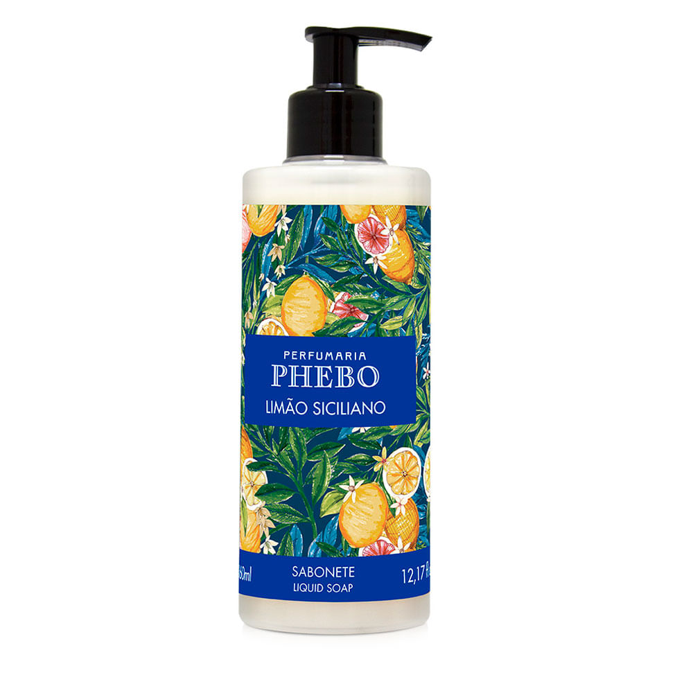 Sabonete Líquido Phebo Mediterrâneo Limão — 360ml