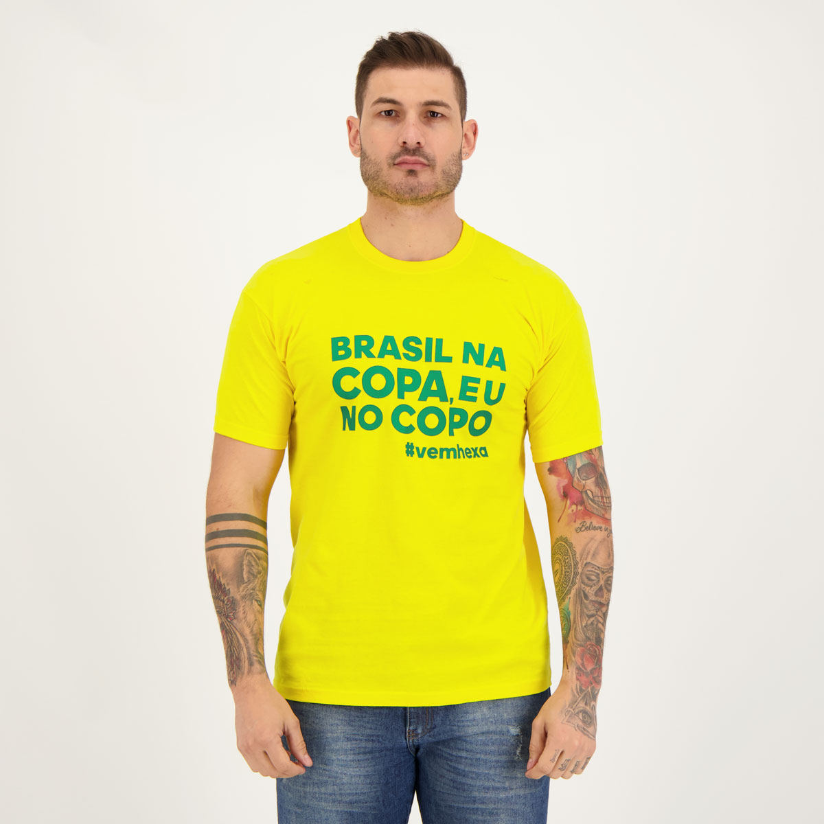Camisa Brasil na Copa Amarela