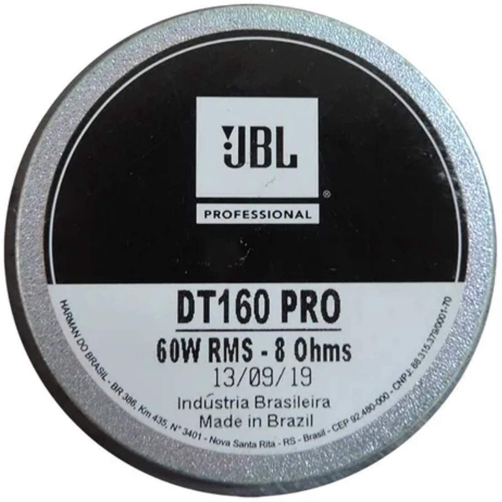 Driver Corneta Jbl Dt160 Pro Selenium 60w Rms 8 Ohms