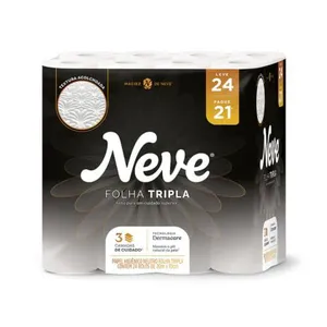 Papel Higiênico Neve Supreme Folha Tripla L24 P21 20 Metros