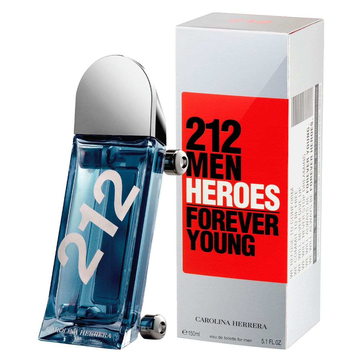 212 Men Heroes Carolina Herrera Masculino Eau de Toilette 150Ml