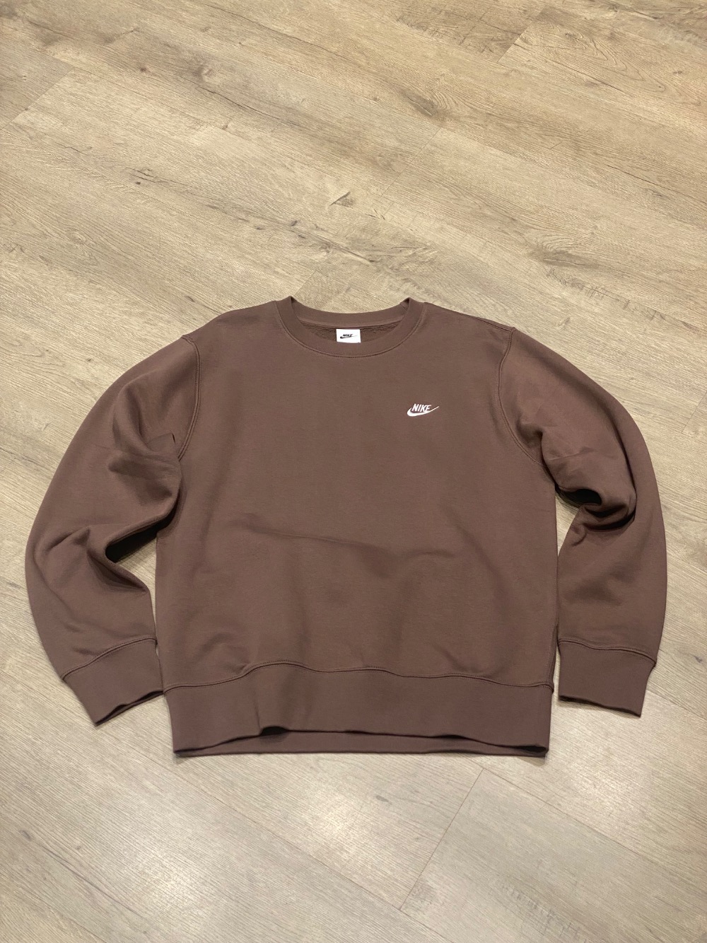 Moletom Nike Club Crew Brown — P / M / G / XG, Novo