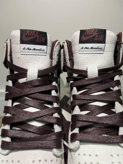 A Ma Maniere x Air Jordan 1 Sail and Burgundy — 41, Novo