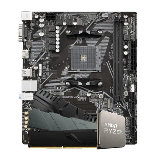 Kit Upgrade Ryzen 5 5500F + Placa Mãe A520 + 8GB DDR4