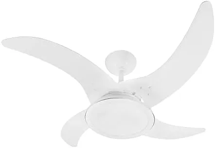 VENTILADOR MAREIRO LED 127V 4P 130W BRANCO TRON