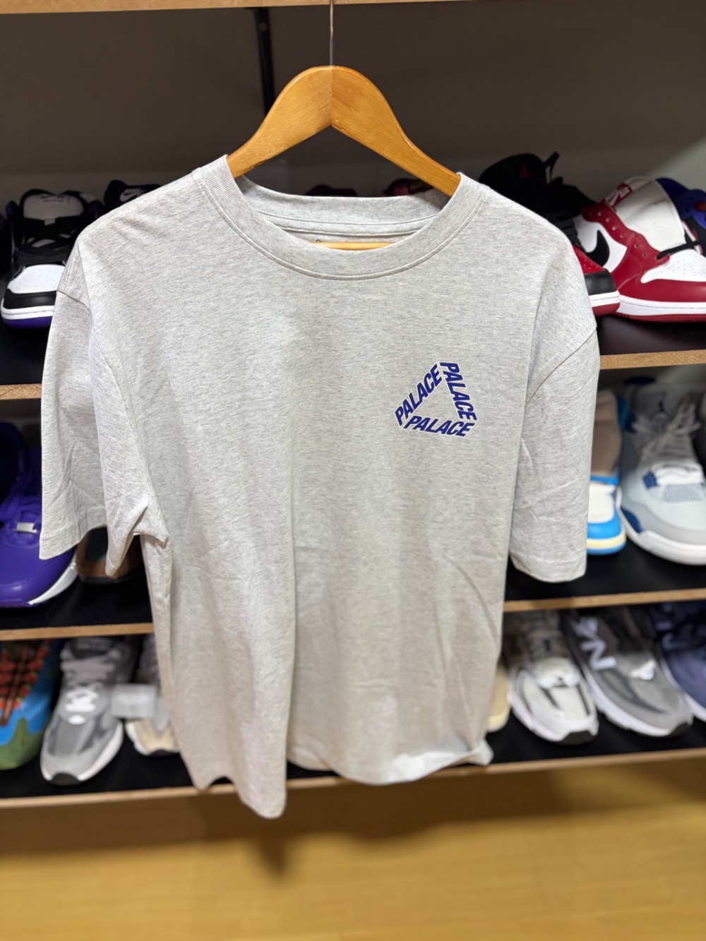 Camiseta Palace P-3 Outline Grey Marl — XG, Novo