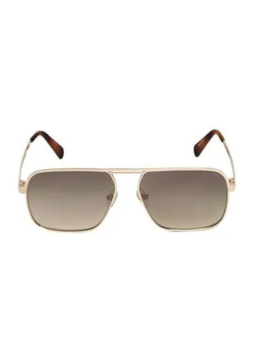 GUESS Óculos Sol Masculino Retangular Dourado