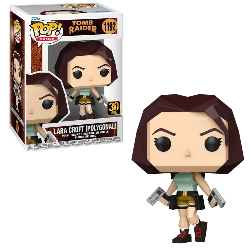 Boneco Funko Pop! Tomb Raider - Lara Croft Poligonal