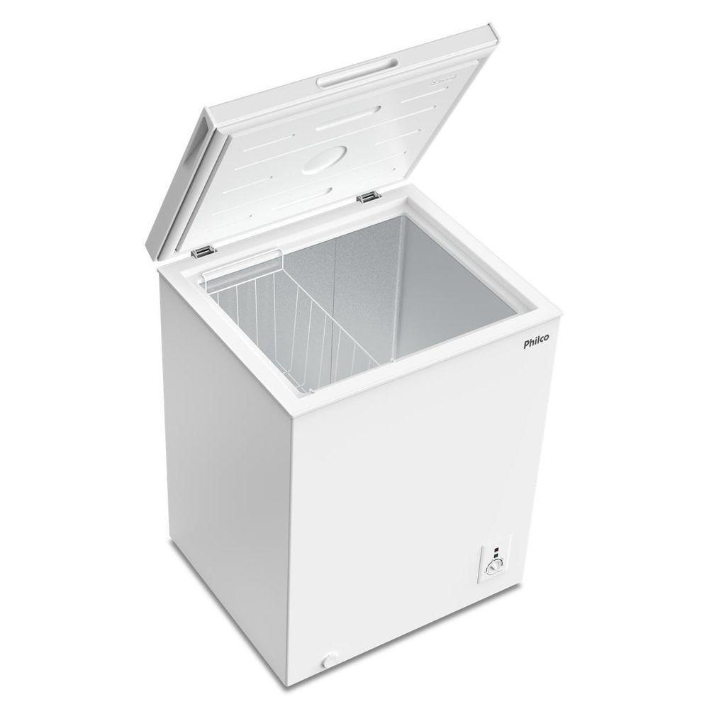 Foto 2 de Freezer Horizontal Philco PFH160B 143L Branco com Cesto Aramado 110V