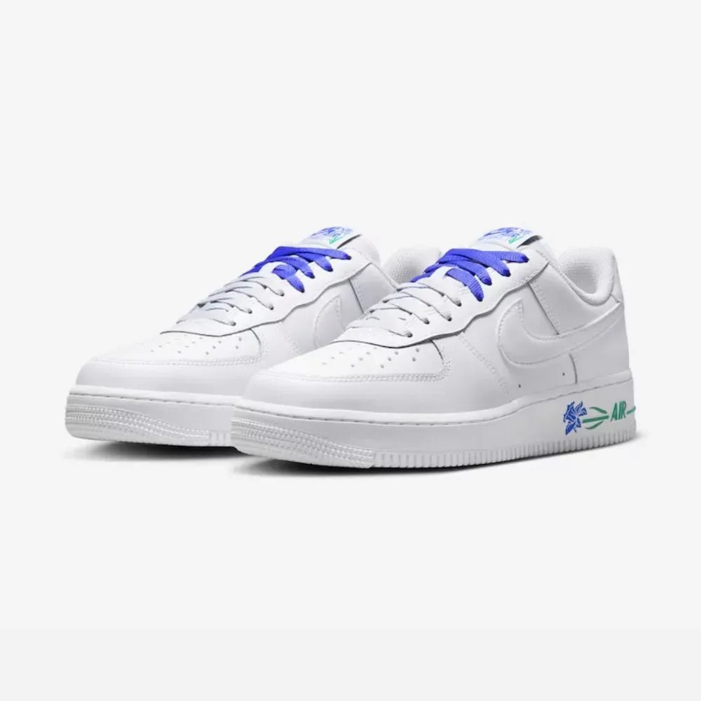 Nike Air Force 1 '07 GFX White Blue Feminino — 36, Novo