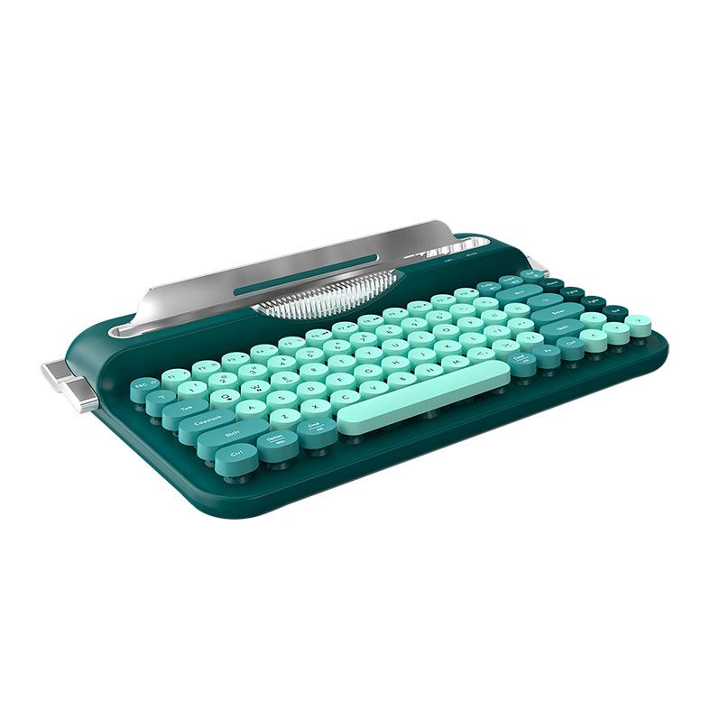 Foto 4 de Teclado Ajazz AF84 Typewriter Office, Wireless, Verde, AF84-GREEN
