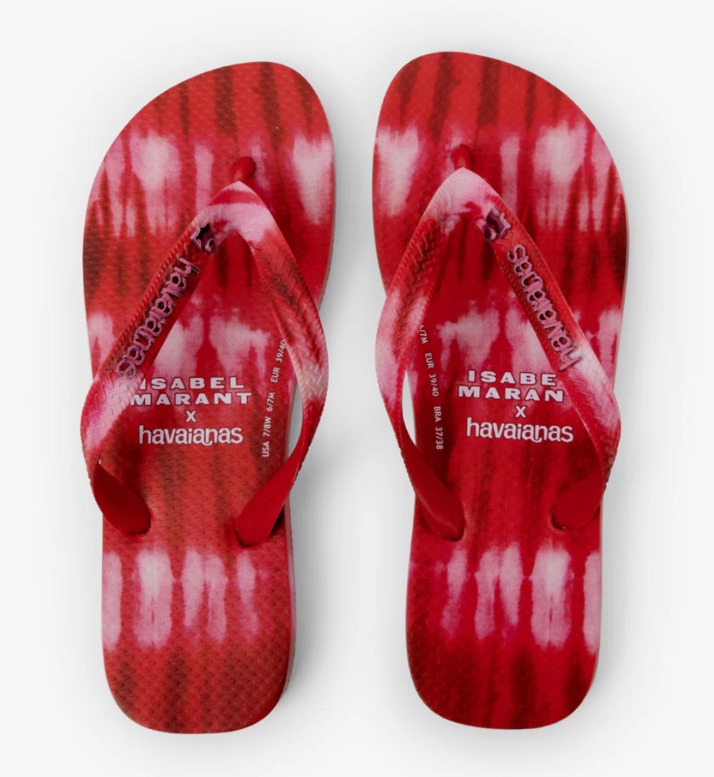 Isabel Marant x Havaianas Chinelo Top Ikat Red — 39, Novo