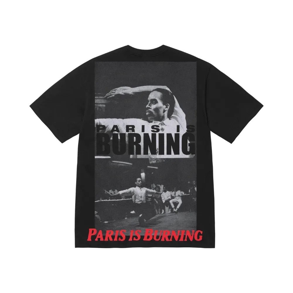 Camiseta Supreme Paris Is Burning Black SS26-W18 — XG, Novo