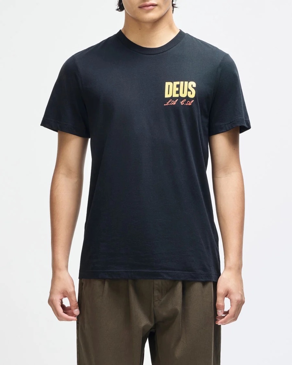 Camiseta Deus Ex Machina Regular Fit Cutaway Black — M / G / XG, Novo