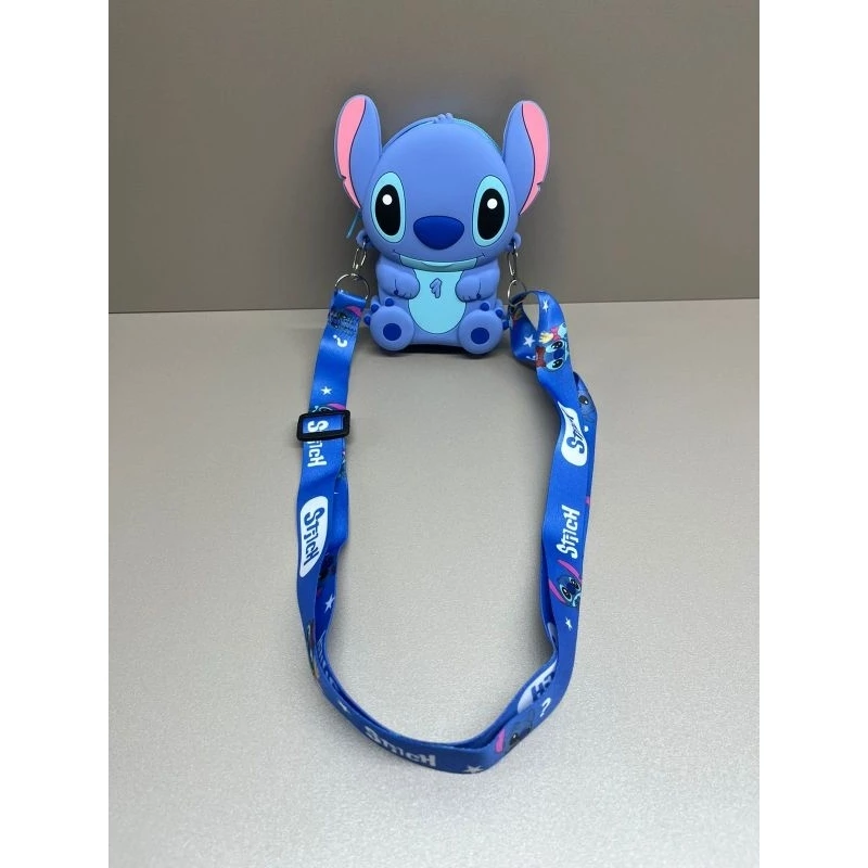 Foto 3 de Bolsinha De Silicone infantil Stitch & Angel Transversais e de ombro
