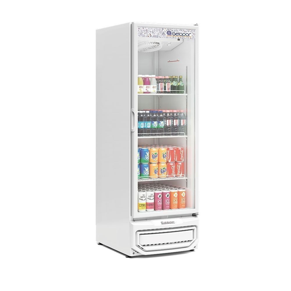 Expositor de Bebidas GRV57 Branco 570L Gelopar 110V
