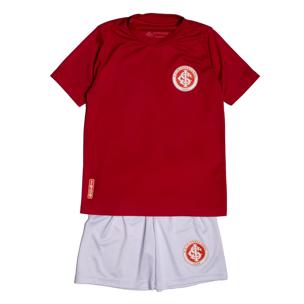Conjunto Infantil Betel Inter 1909 Torcida Vermelho/branco