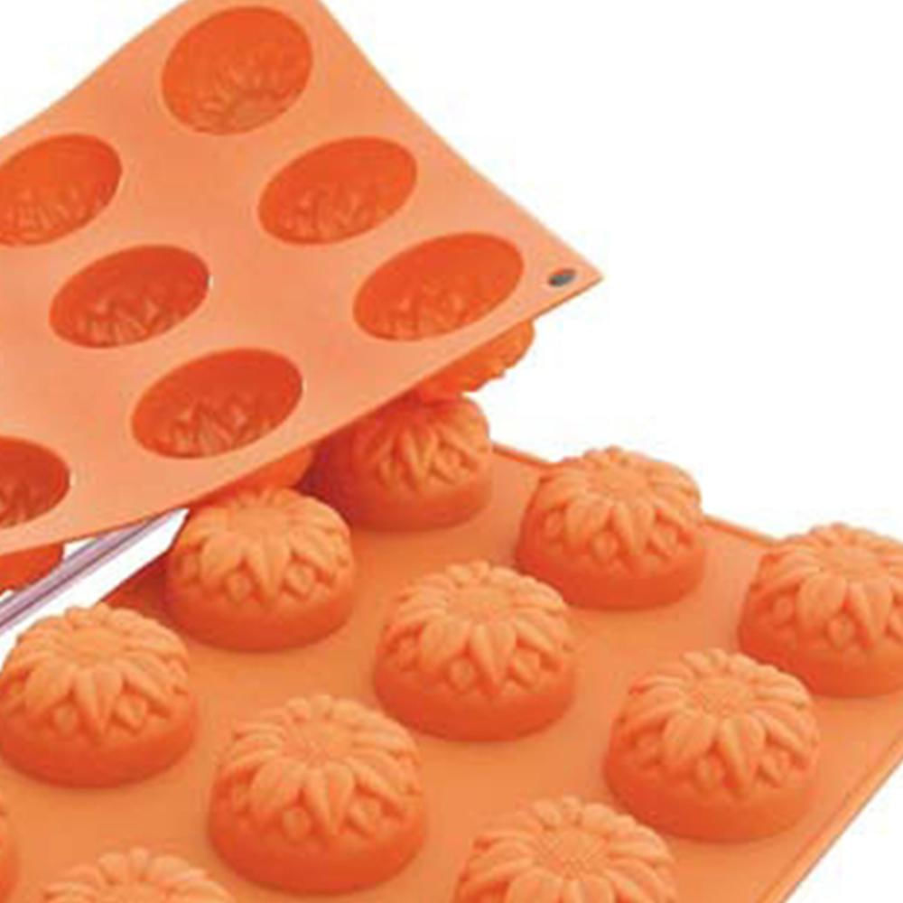 Foto 4 de Forma Silicone Doce Gourmet Sobremesa Sunflower Silikomart