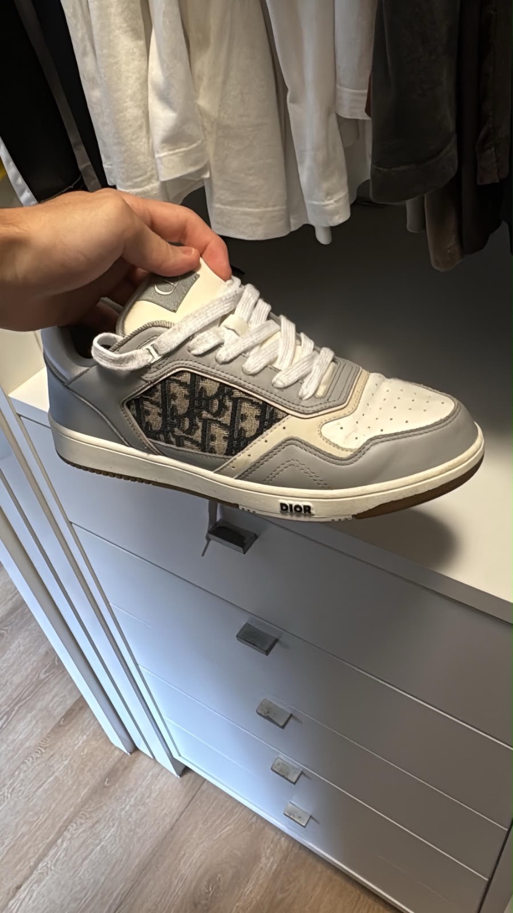 Dior Vintage B27 Low Oblique Galaxy White — 40, Usado