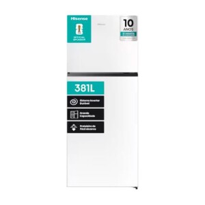 Hisense Geladeira Duplex Rt375n3ewa1 381 Litros 70x63,5x172 Cm Classificação Energética A Branca Inverter Total No Frost 2 Portas Frost Free