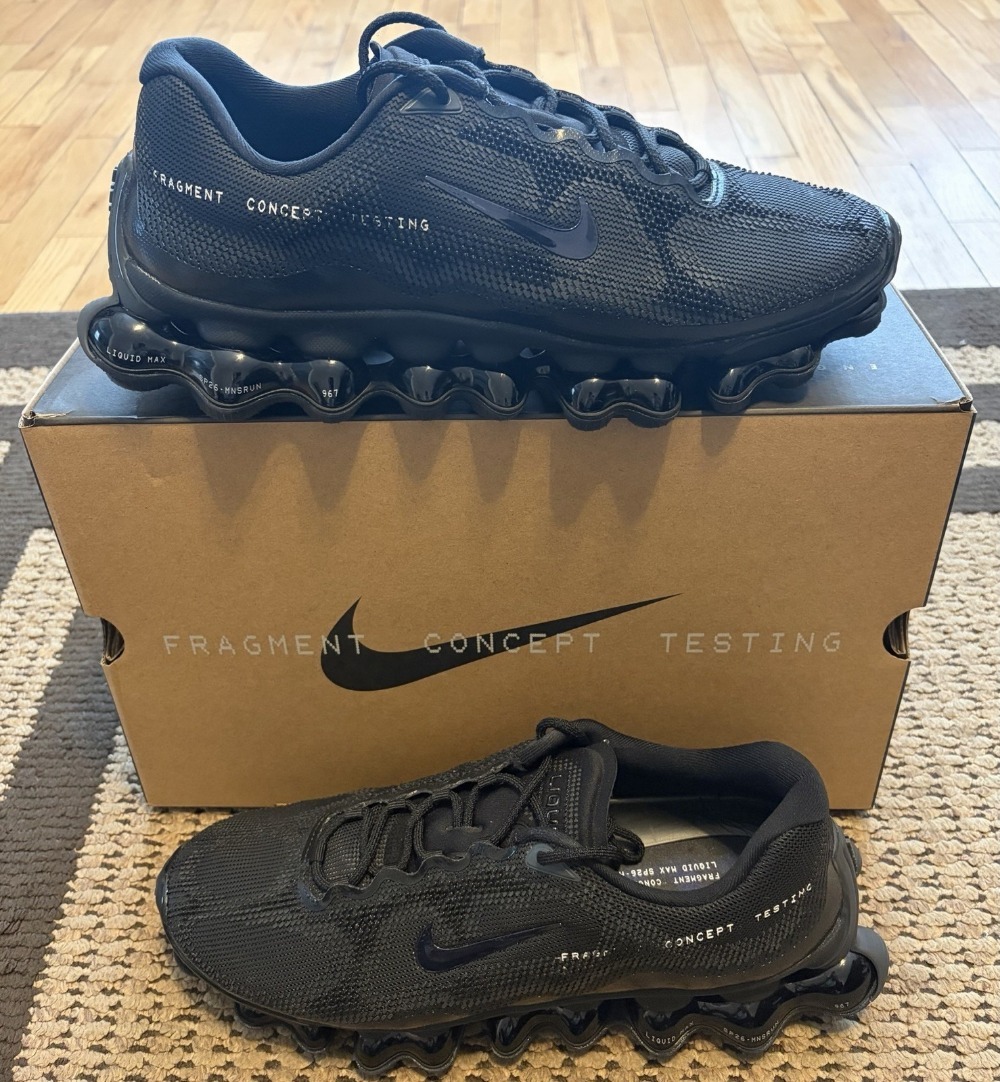 Fragment x Nike Air Liquid Max Black — 38 / 39 / 39.5 / 40 / 40.5 / 41 / 42 / 42.5 / 43 / 43.5 / 44, Novo