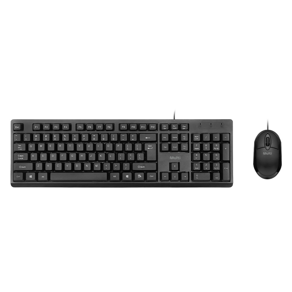 Combo Teclado e Mouse com Fio CF600 Preto Multi - TC609 TC609