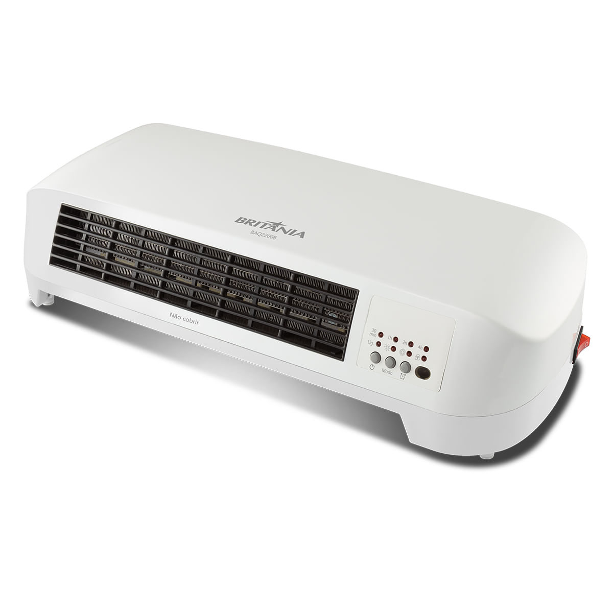 Aquecedor De Parede 2 Em 1 Com Timer Baq2200B 127v Britânia