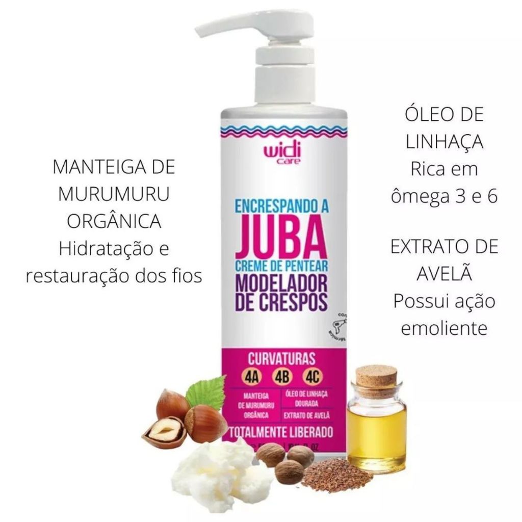 Foto 2 de Creme Para Pentear Widi Care Juba Encrespando 500ml
