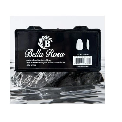 Unha postiça Bella Rosa - Alto Brilho e resistente ao álcool
