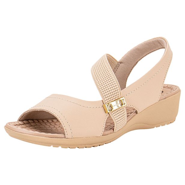 Sandália Feminina Flat Campesi CP081 BEGE 39
