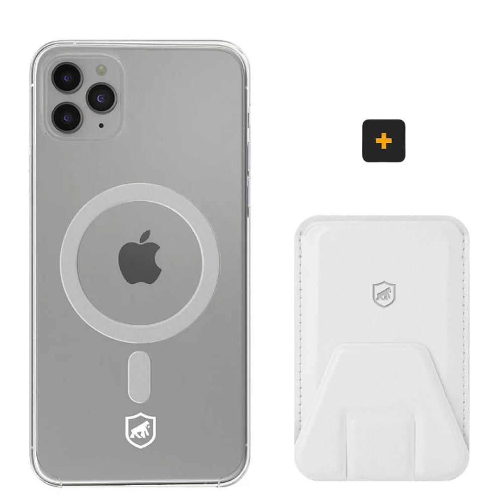 Kit Magsafe - Capa case capinha e Carteira com Kickstand para iPhone 11 Pro Max - Gshield