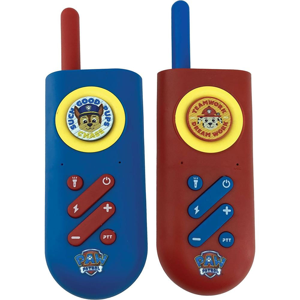 Walkie Talkie Infantil com Lanterna Patrulha Canina