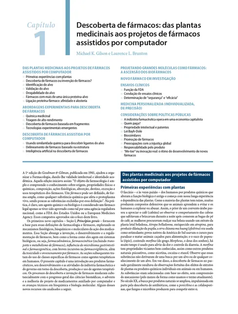 As Bases Farmacológicas da Terapêutica de Goodman e Gilman