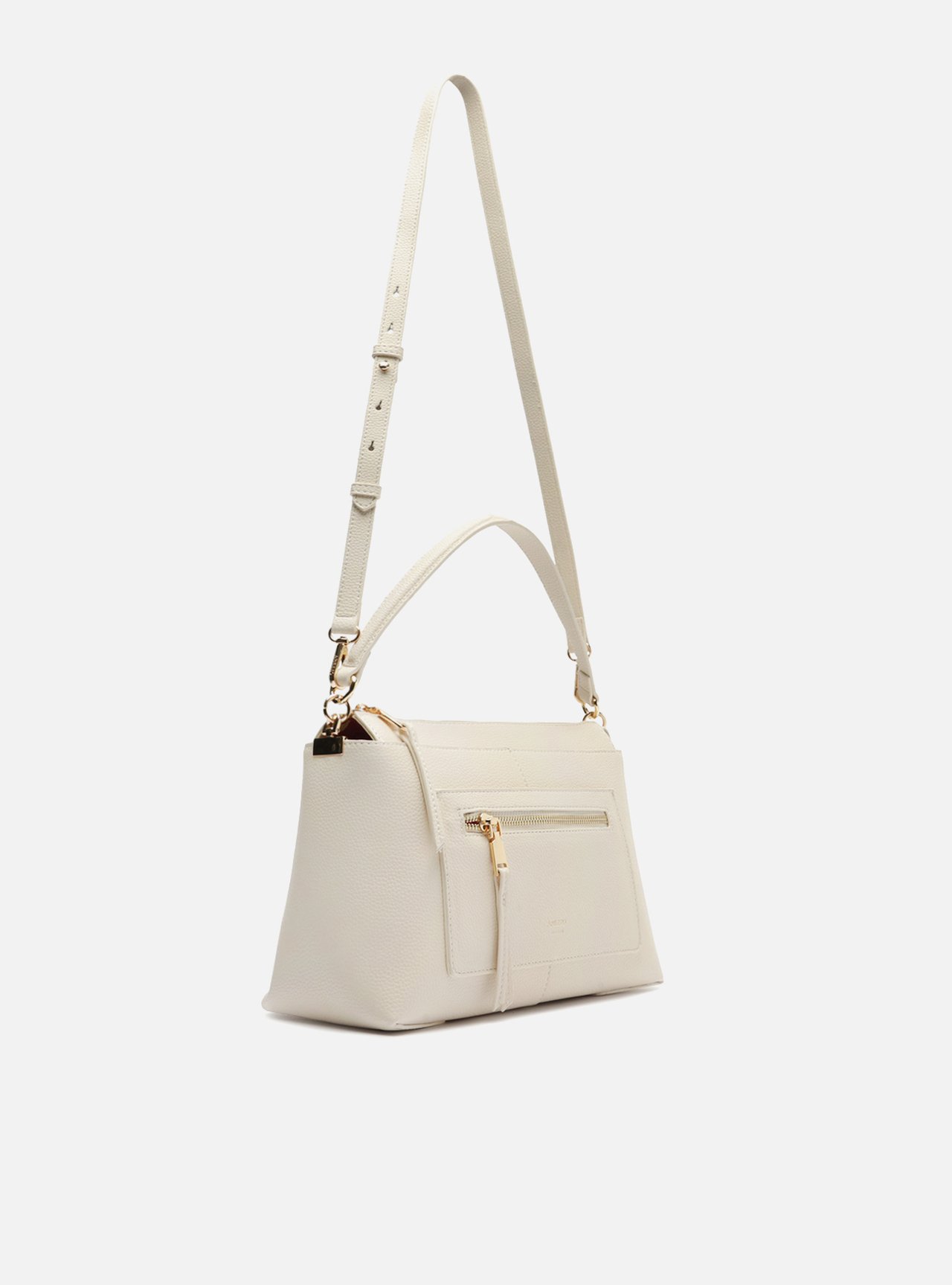 Foto 5 de Bolsa Tote Branca Média Bolso Frontal