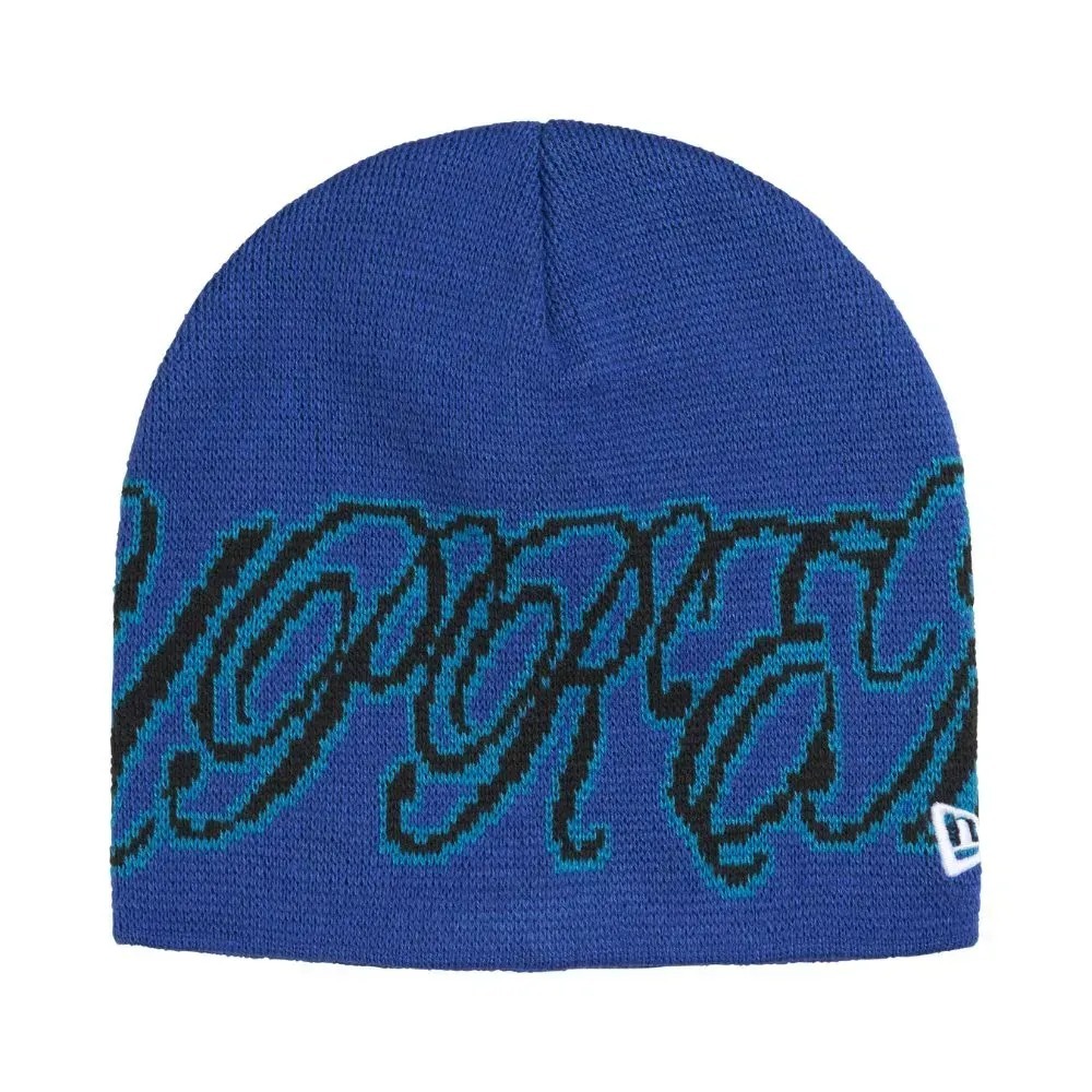 New Era x Supreme Touca Cursive Royal SS26-W3 — Único, Novo