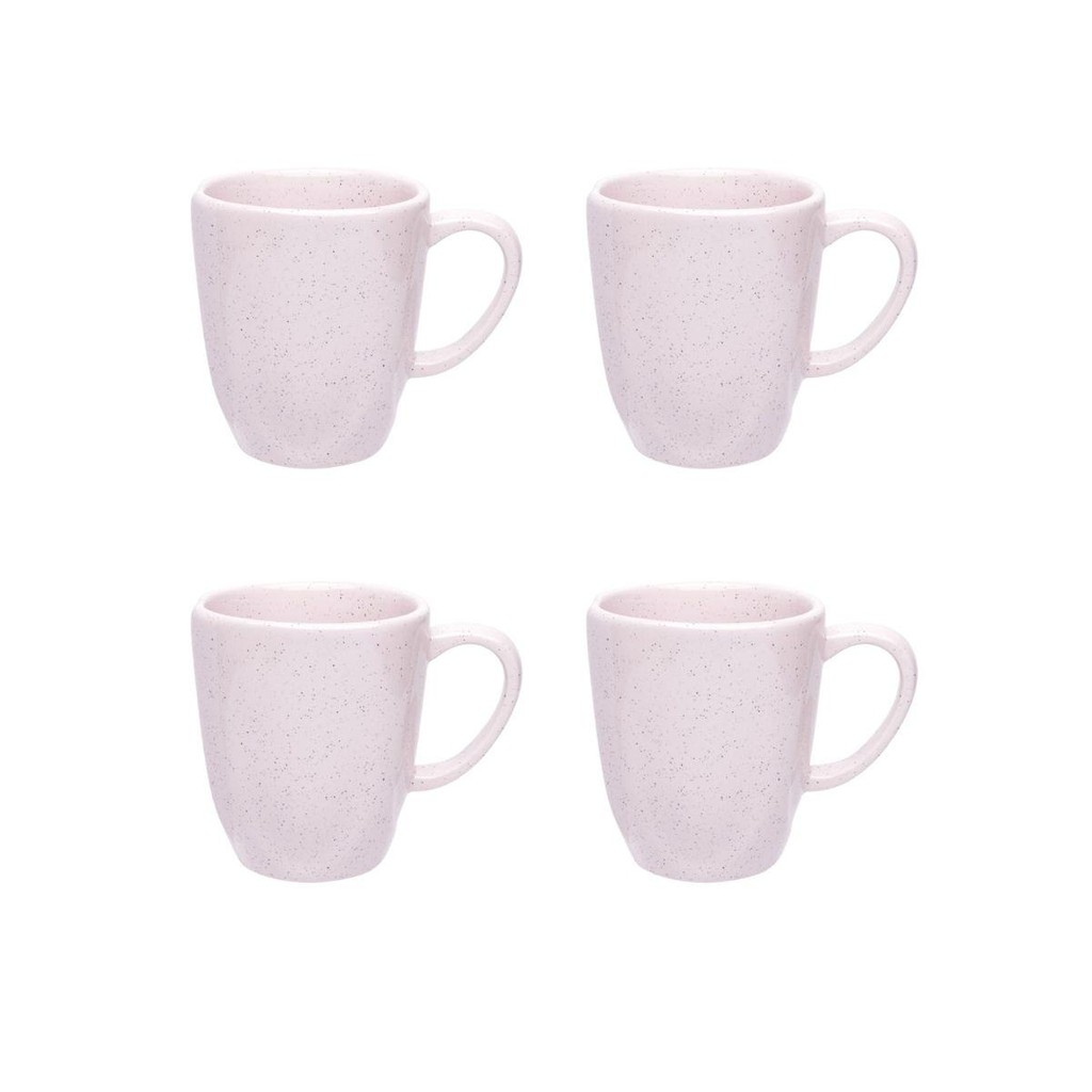 Jogo De 4 Canecas 260Ml Oxford Ryo Pink Sand