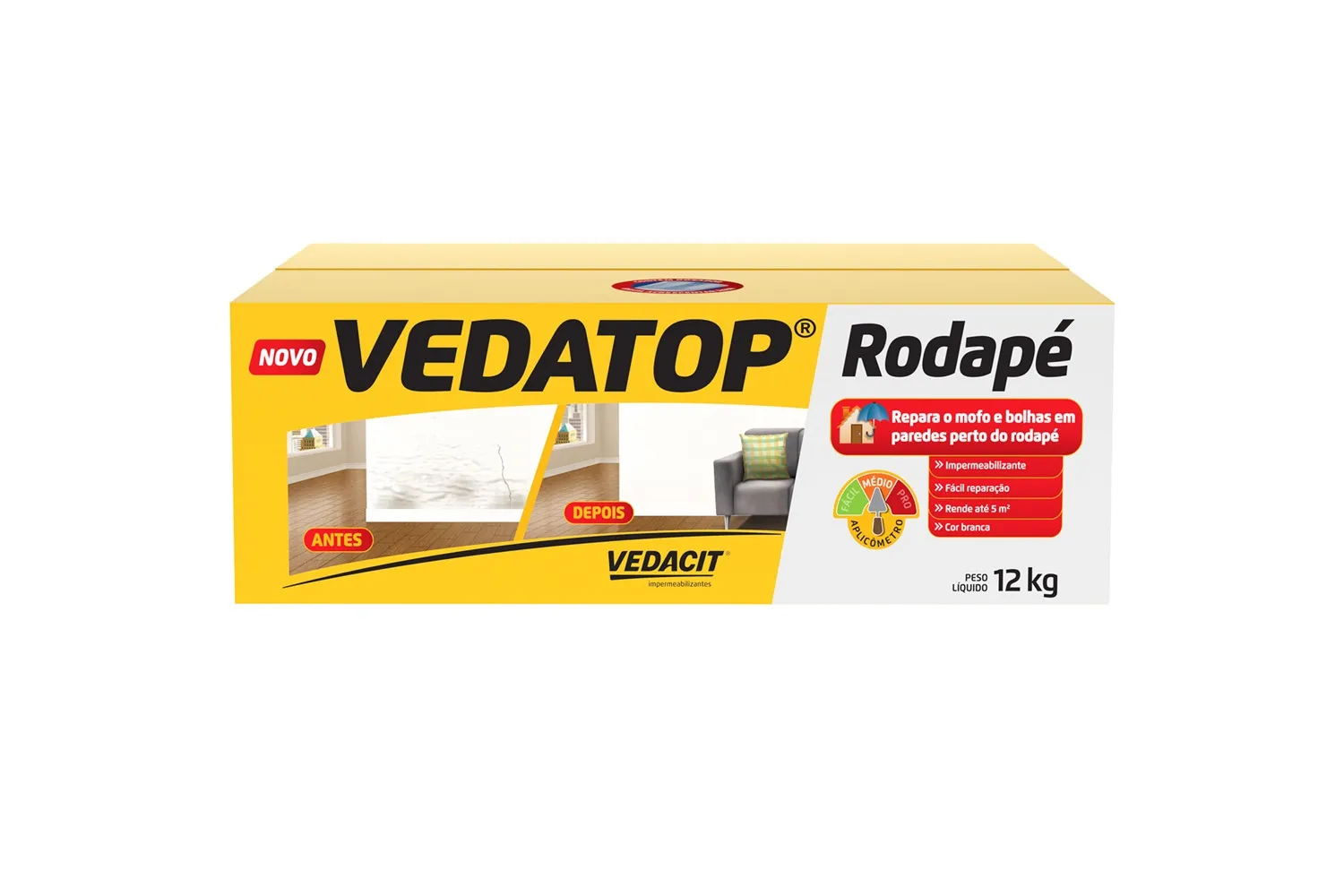VEDATOP RODAPE CX 12 KG VEDACIT