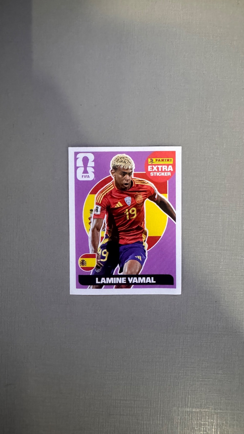 Figurinha Panini Lamine Yamal Roxo Legend Fifa World Cup 2026 — Único, Novo