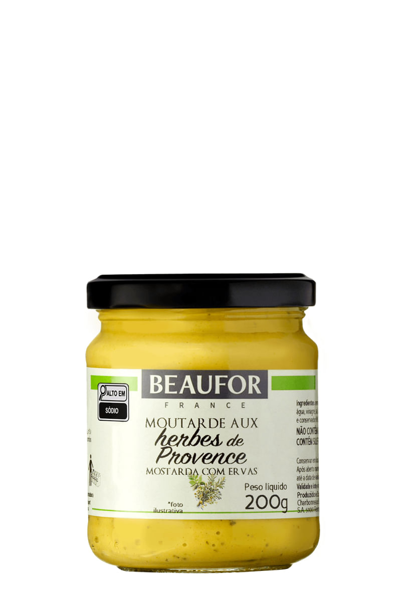 Mostarda Dijon Com Ervas Da Provence 200G Beaufor