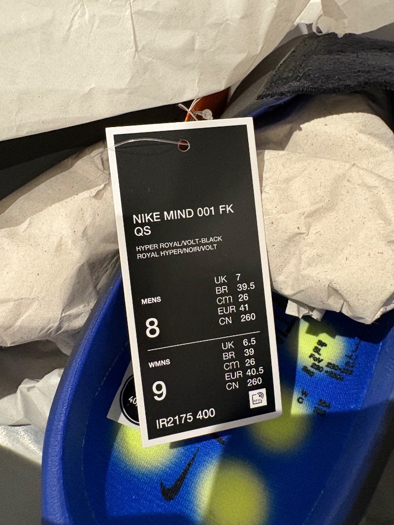 Foto 4 de Nike Mind 001 Flyknit Hyper Royal — 39.5, Novo