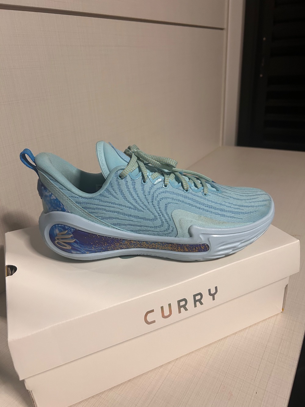 Under Armour Curry 12 Pisces Light Blue — 42, Usado