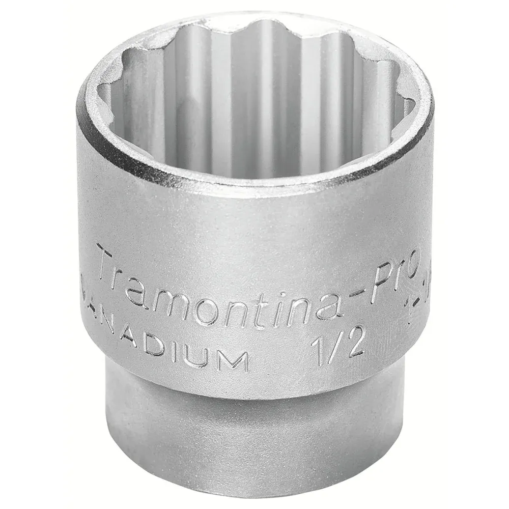 Soquete Estriado com Encaixe 1/2” - 1” Tramontina